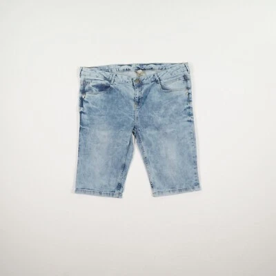 DENIM CO. Damen Jeans Shorts Gr. 42 blau hellblau 5 Pocket Pants Mid Waist Stret - Bild 1 von 4