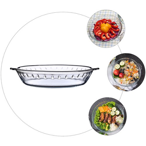 Glas Mikrowelle Platte Glas Loaf Pan Glas Ofen Pfannen Glas Schüssel Pie Platte