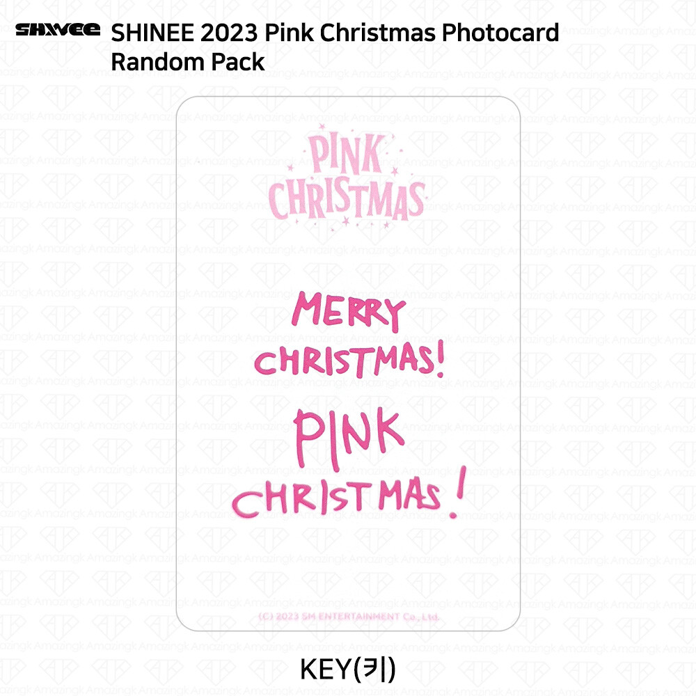 SHINee 2023 Pink Christmas Photocard Random Pack Taemin Minho