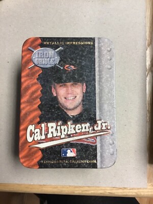 1995 Metallic Impressions Iron Oriole Cal Ripken Jr. 5 Metal Card