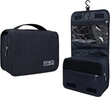 Lcsmaokin Large Capacity Toiletry Bag Travel Bag with Hanging Hook Men and Women