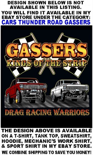 Old School Outlaw Gasser Drag Racing Warrior Car Kings Of The Strip Work Shirt 6 - Picture 12 of 24