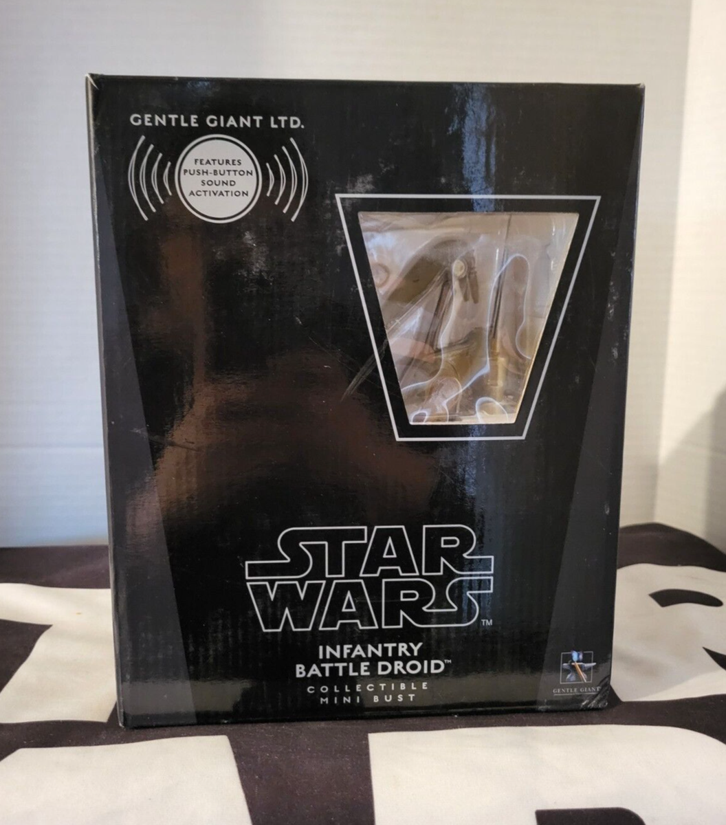 Buste Collection Star Wars Infantry Battle Droid, Gentle Giant, Neuf