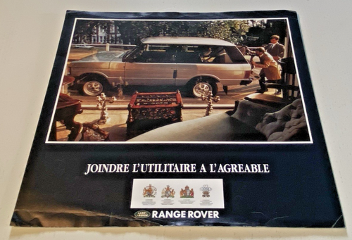 Werbeblatt LAND ROVER Range Rover - 1991 - Guter Zustand.
