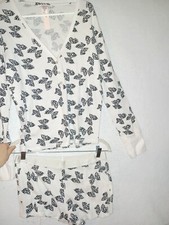 Victoria Secret Thermal Pajama Set Henley Boxer Short Women Long Sleeve S M L 2X