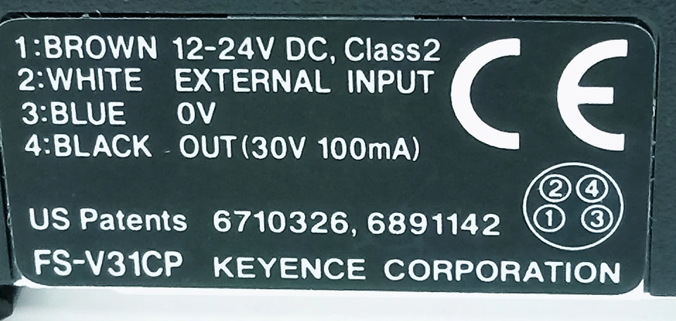 KEYENCE FS-V31CP 12-24 V DC 100 mA Fiber Optic Photoelectric Switch - Image 4 of 4