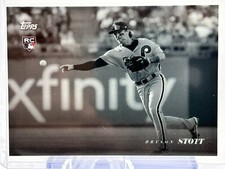 BRYSON STOTT RC 2022 TOPPS BLACK AND WHITE BASE ROOKIE RC #93 JC