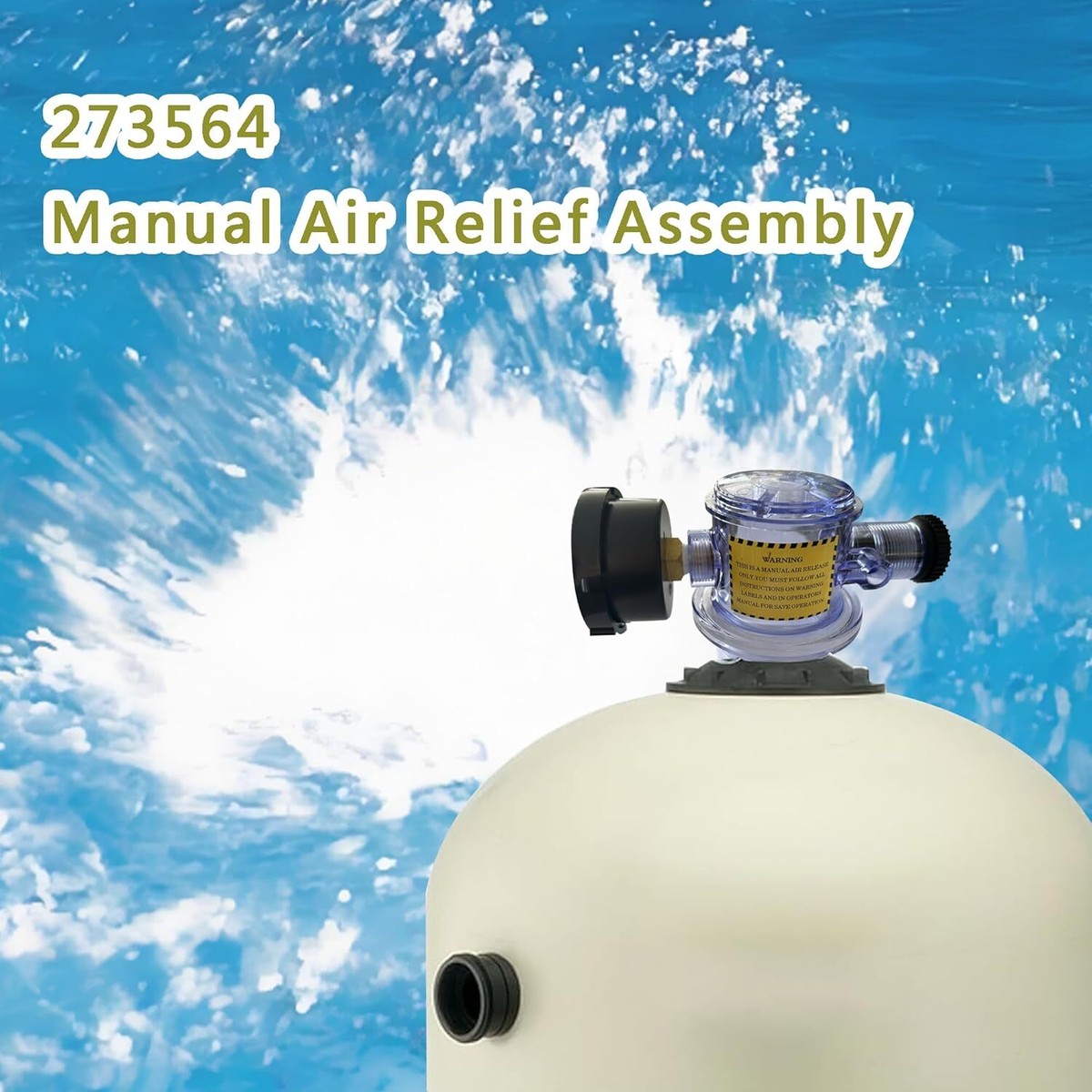 Yショップ For Pentair 273564 Manual Air Relief Assembly Replacement