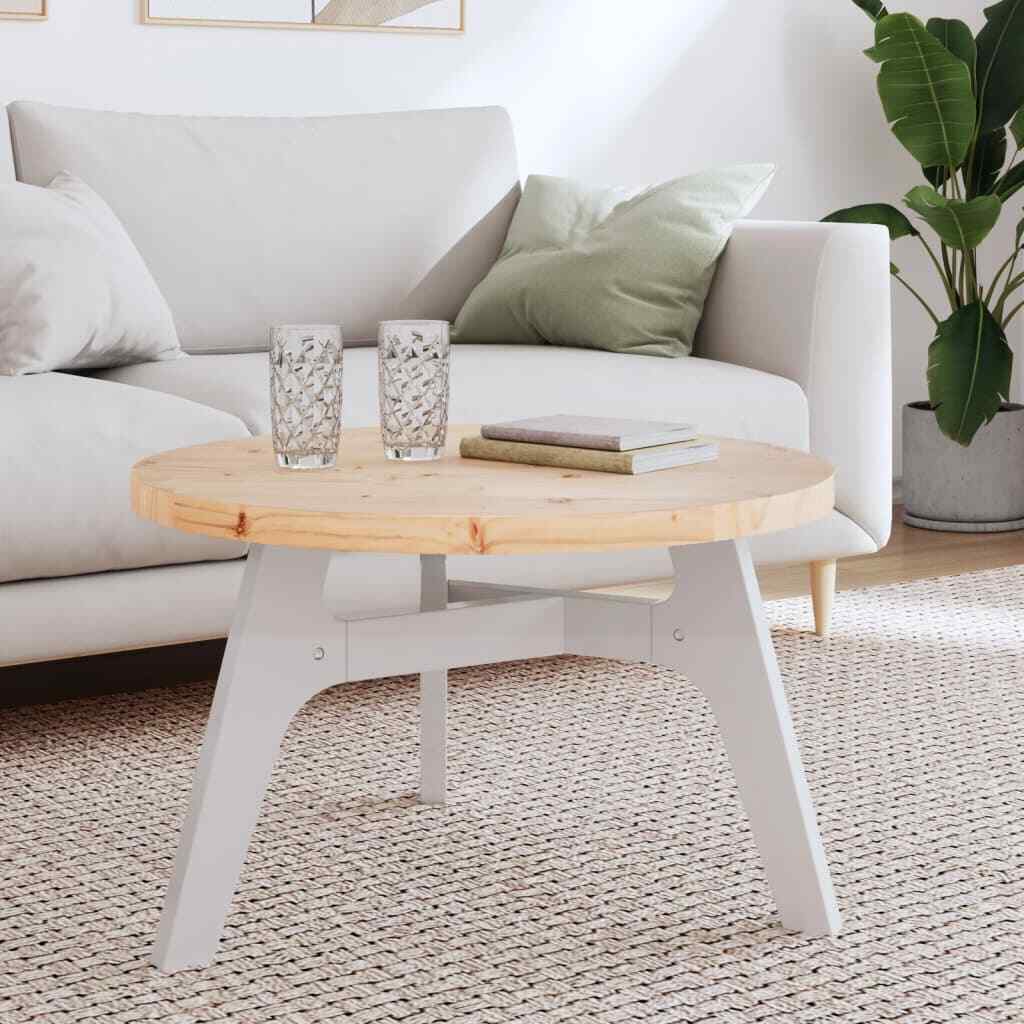 vidaXL Table Top Round 脴70x3 cm Solid Wood Pine