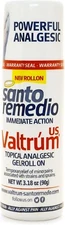 SANTO REMEDIO Valtrum TOPICAL ANALGESIC Gel Roll On Pain Relief Sprain