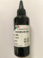 2x100ml Premium black refill ink for all canon tank printers ciss
