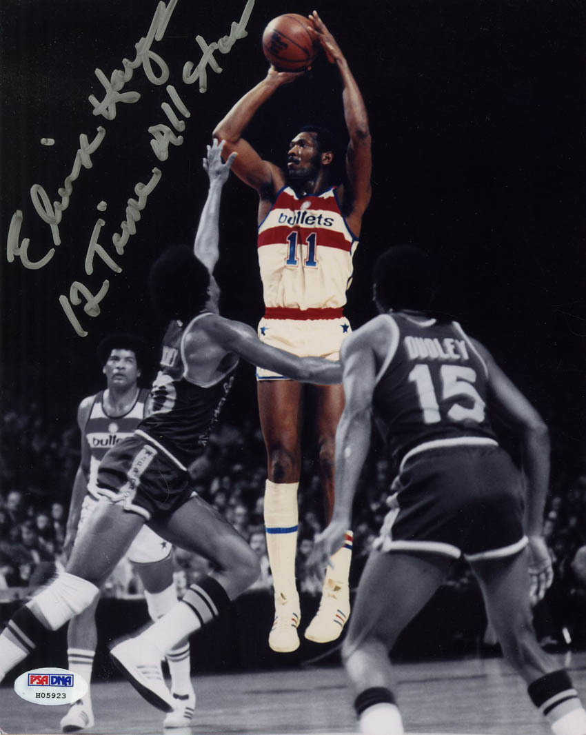 Elvin Hayes Autographed Signed Washington Bullets 8x10 Photo 12xAll Star PSA/DNA 