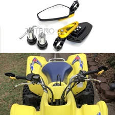 Motorcycle 7/8" Handle Bar End Mirrors For Yamaha Raptopr MT07 MT09 ATV DT125