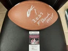 🔥Quentin Johnston Signed Autographed Football TCU Los Angeles Chargers JSA COA