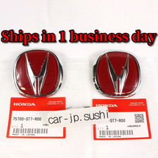 Honda Acura Genuine Integra 97-01 Dc2 Db8 Type-r Us Red A Emblem Front Rear