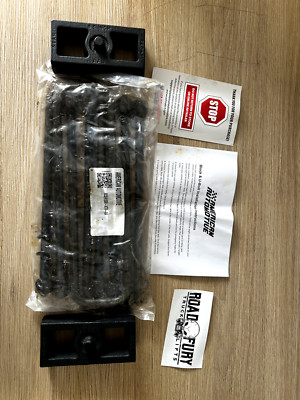American Auto Rear Lift Level Cast Iron Blocks and 12'' Square U-Bolts Kit