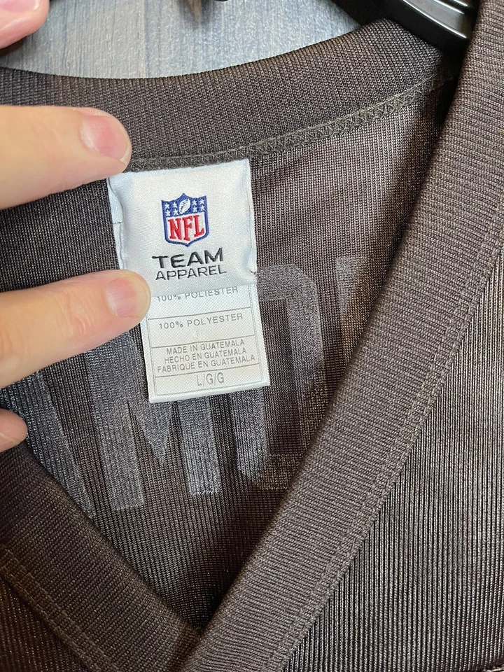 Camiseta NFL Apparel Cleveland Browns Joe Thomas #73 Adulto Marrom Grande - Imagem 3 de 4