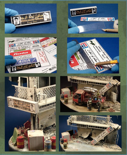 1/35 Diorama accessories: Lebanese Arab Shops' Signs (includes translation) - Picture 1 of 7