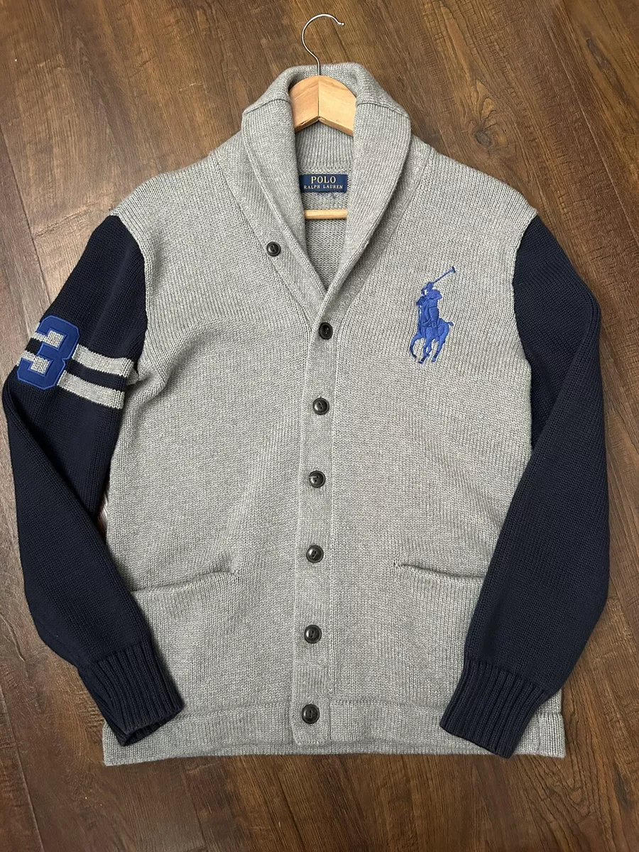 POLO RALPH LAUREN Authentic Shawl Collar Cardigan Boys XL 18 20