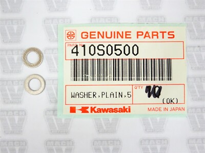 #ad Kawasaki NOS NEW 410S0500 Washer 5mm 2 JT VN $4.99