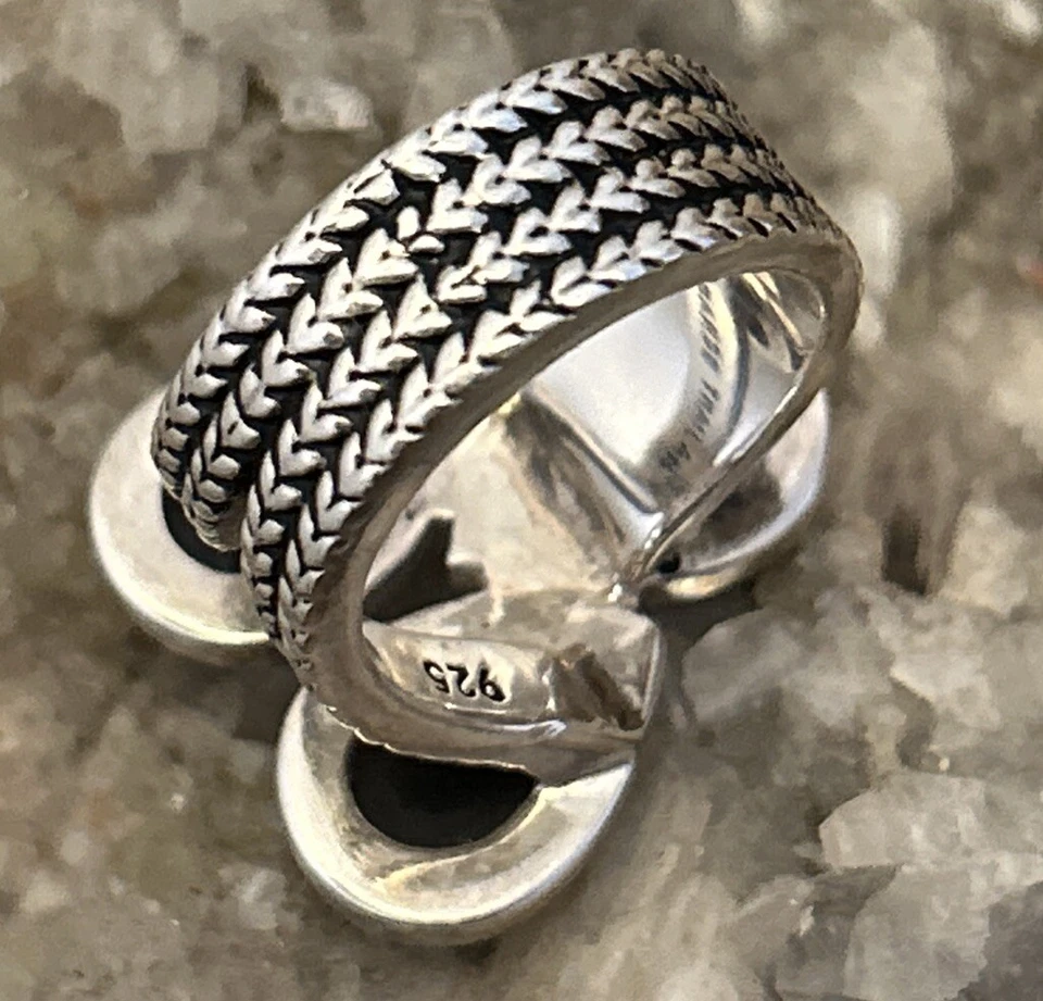 Designer Fine Studio Barse Sterling Silver Faceted Smoky quartz ring size 6.75 - Image 4 of 4