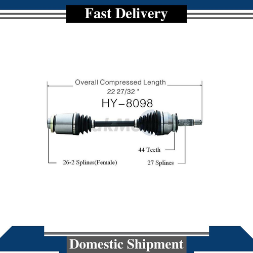 Front Right CV Axle Joint For 2008 2007 2006 2005 2004 2003 Hyundai ...
