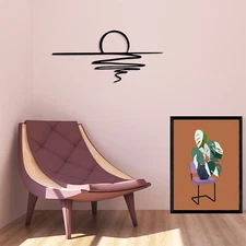 Minimalist Abstract Face Metal Wall Art Decoration For home Living room Bedroom