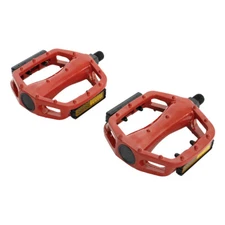 NEW! PRO+ 505 BICYCLE ALLOY PEDALS IN RED COMPATIBLE WITH 1/2 CRANK