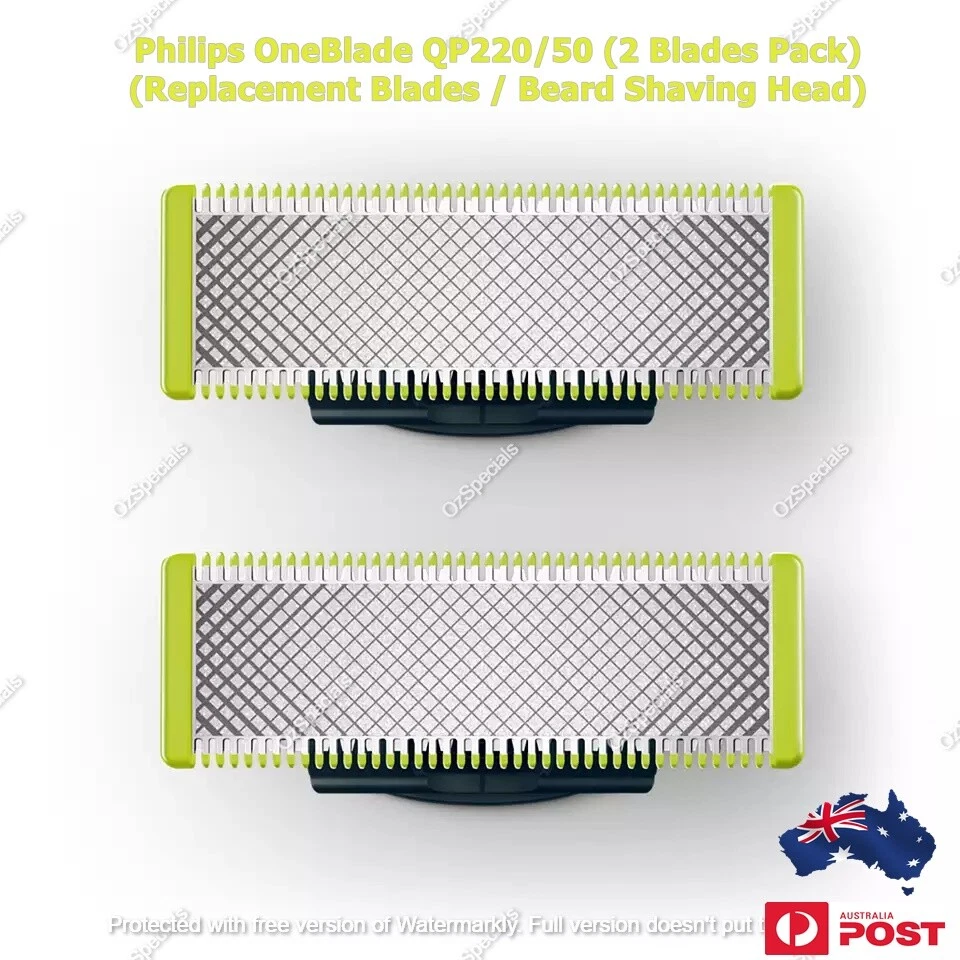 Philips QP220/50 OneBlade 2 Pack Replacement Blades - 100% Genuine