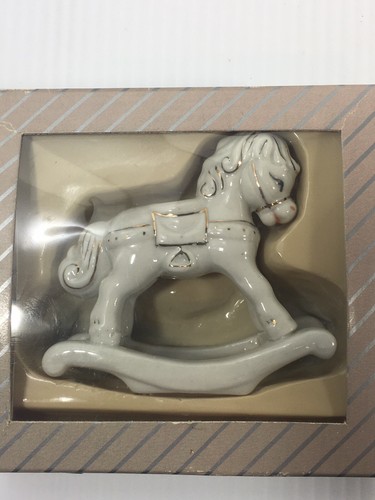 Caballo mecedor de cerámica coleccionable en caja original por ti - Imagen 5 de 8