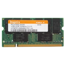 Hynix 1GB DDR PC2700S-25330 333MHz CL2.5 HYMD512M646BF8-J Sodimm Memory RAM