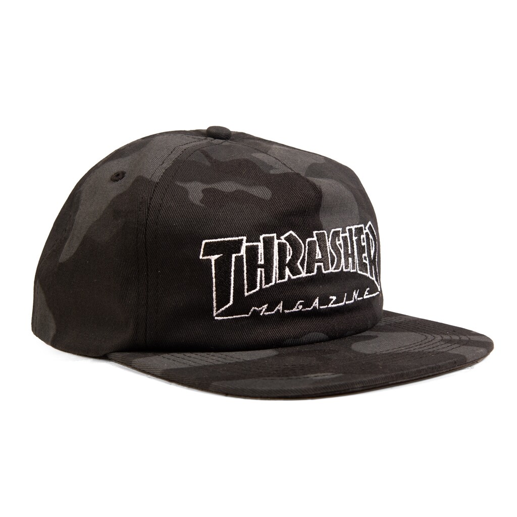 Thrasher Magazine OUTLINED SKATE MAGO LOGO Snapback Skateboard Hat
