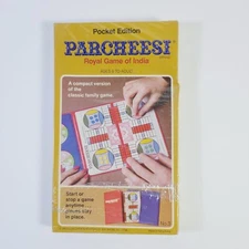Selchow & Righter Parcheesi Pocket Edition SEALED 1980 New Vintage
