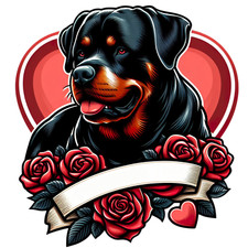 Adesivo auto cane gigante XXXL Rottweiler adesivi cani sticker