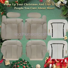 For 2000-2002 Chevy Suburban Tahoe Front Seat Cover & Foam Cushion Shale Tan 922