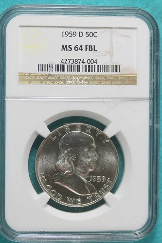 1960 NGC MS64  Franklin Half Dollar!! #A8946