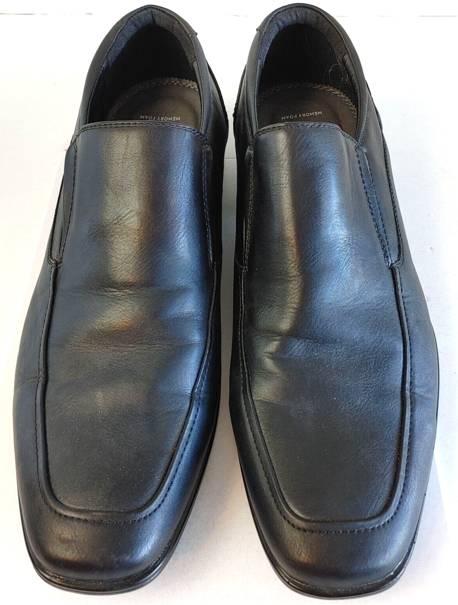 Apt 9 Hayes Men's Memory Foam Loafers Square Toe Slip On Black