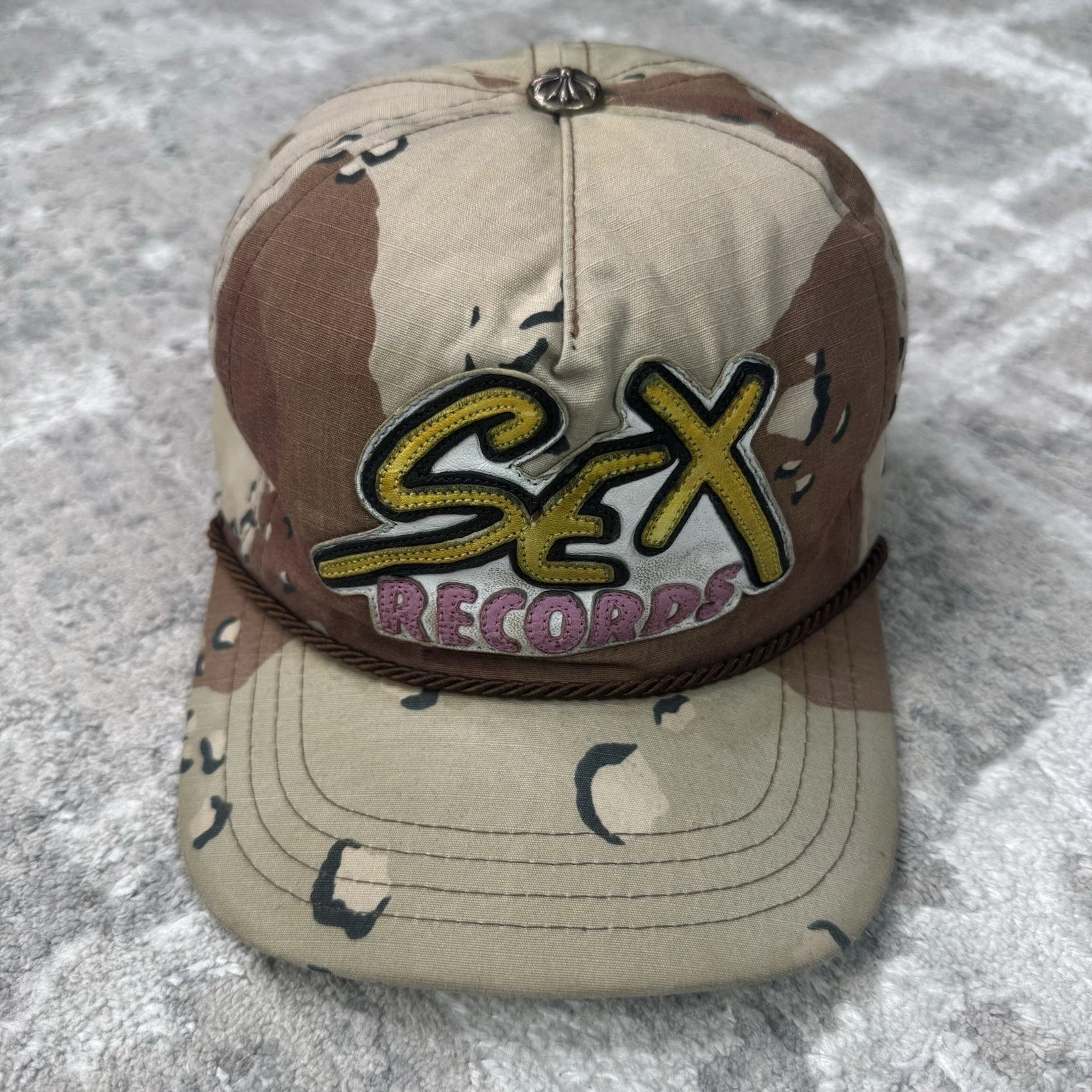 Chrome Hearts Sex Records Matty Boy Leather Patch Gunslinger Baseball Hat