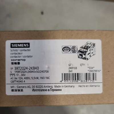 Siemens Dig.Industr. Koppelschütz 3RT2024-2KB40 Koppelschütze 3RT20242KB40