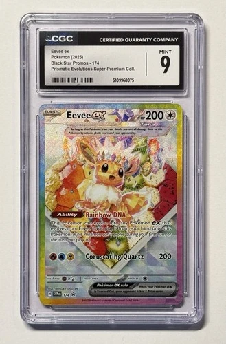Eevee ex 174 SVP: Scarlet & Violet Promo Holo CGC 9 Pokémon TCG English