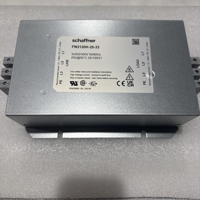 NEW* SCHAFFNER EMC FN3120H-25-33 TERMINAL BLOCK 3 PHASE FREE US SHIPPING