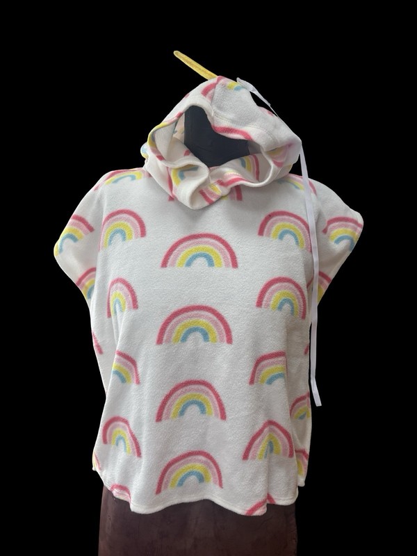 BNWT Rainbow Unicorn Fleece Hoodie Blanket 