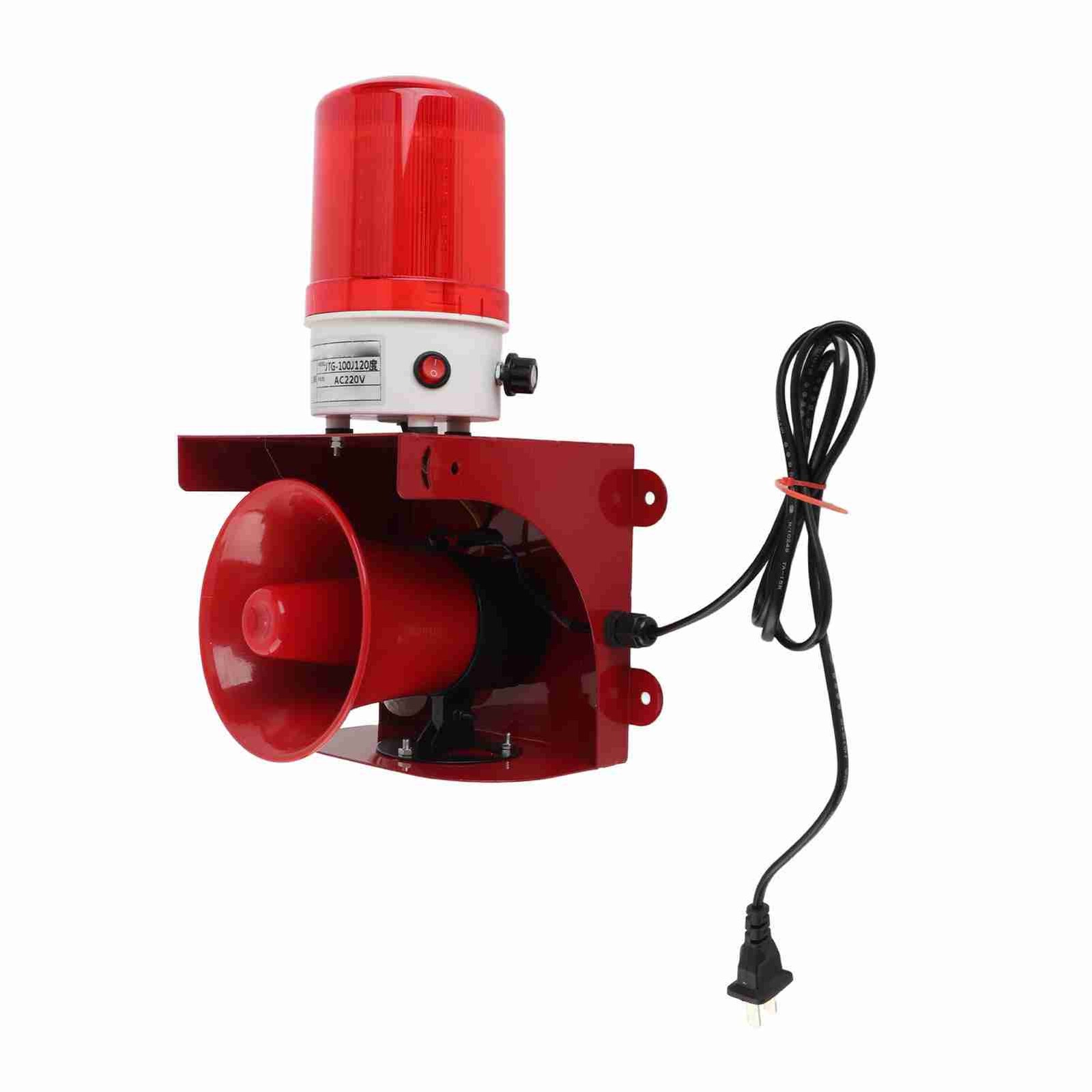 .Industrial Sound Light Alarm 120dB High Power Alarm Siren With Bright Light For
