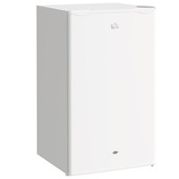 HOMCOM 91L Freestanding Under Counter Fridge with Lock White