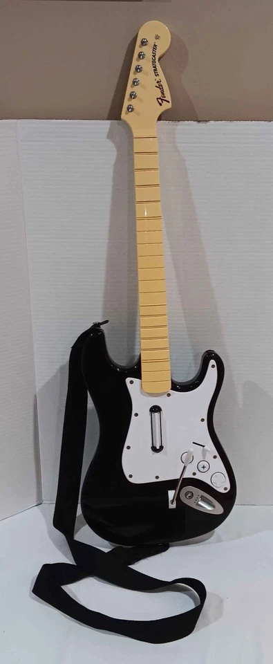 Rock Band Fender Stratocaster Wireless Guitar Nintendo Wii Controller Tested - Image 2 of 4