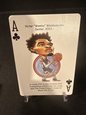 VICTOR WEMBANYAMA Hero Decks Basetball Ace of Clubs Playing/Trading Card💎