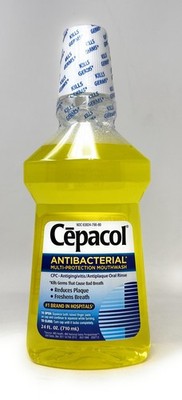 Cepacol Antibacterial Protection Mouthwash Yellow 24 oz  EXP 06/26 ONE BOTTLE