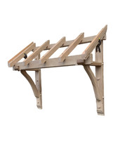 Green oak flat roof single pitch porch canopy kit door canopy  FREE POSTAGE