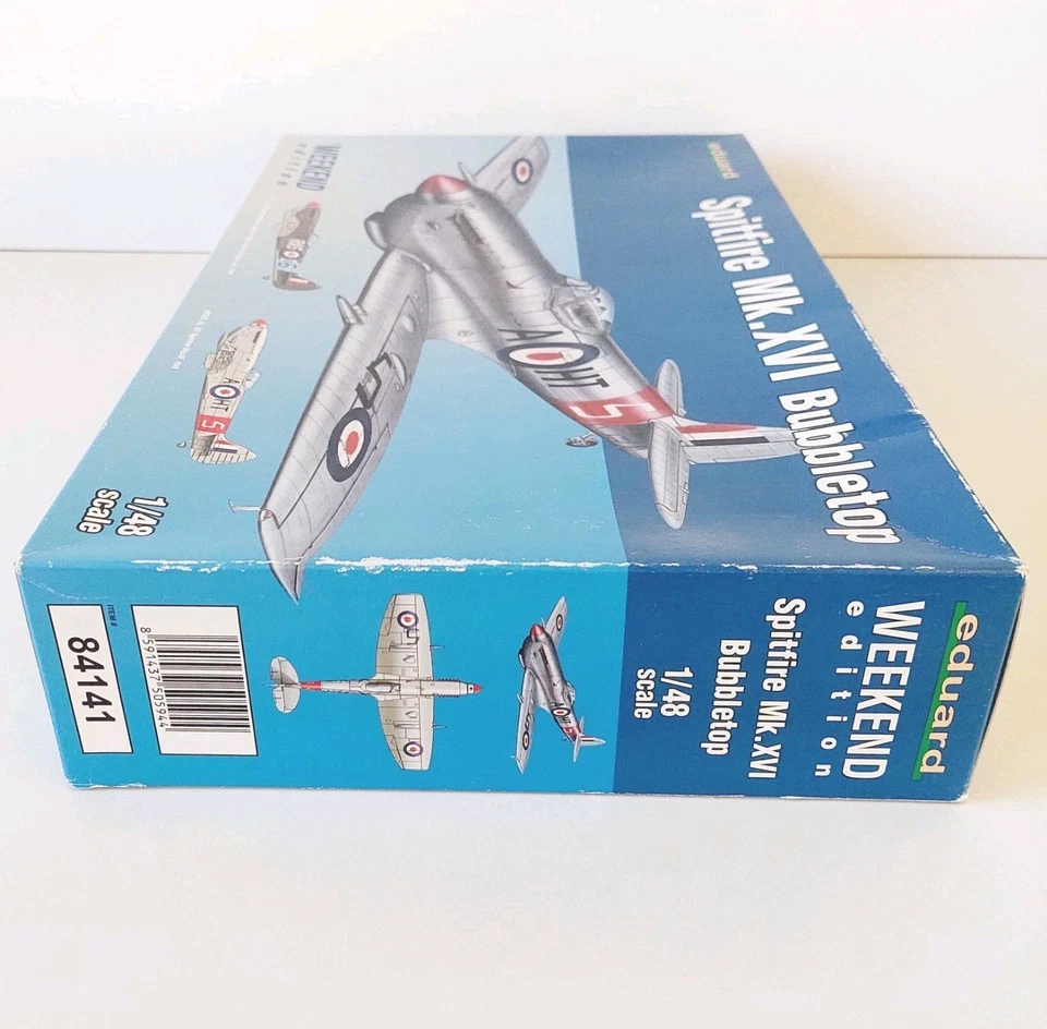 Eduard 1/48 Weekend Edition Spitfire MK.XVI Bubble top 84141 | Open Box Unbuilt  - image 3 of 4