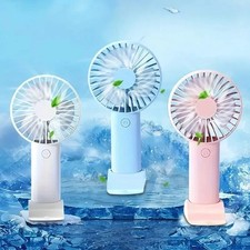 Portable Rechargeable Fan Mini Handy Fan Pocket Size Air Cooler USB w/ Battery